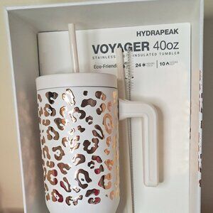 Hyrapeak Artisan Collection white Jaguar stainless steel tumbler .BNWT/BOX